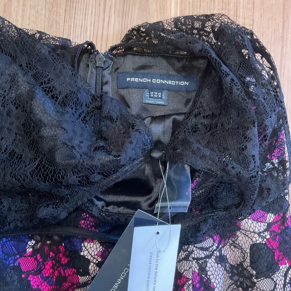 French Connection Lace Sheath Dress, Size 10 - Picture 10 of 11
